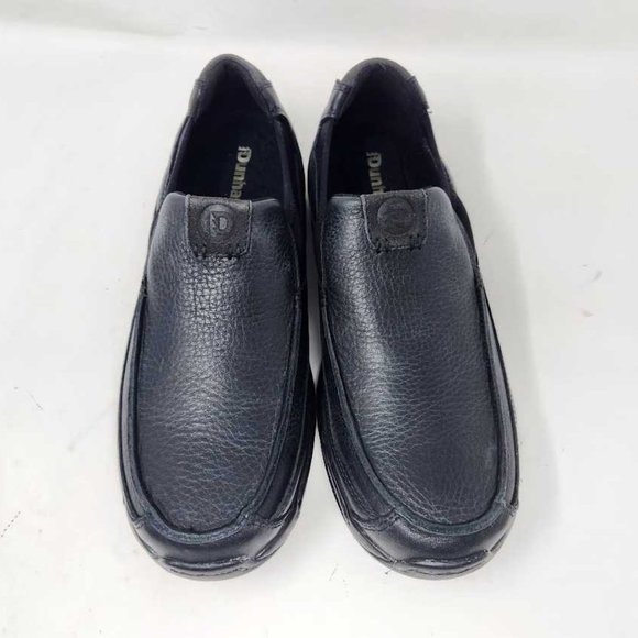 Men\'s 9 Dunham Wade slip on shoes loafers in black leather MCN422BK main image 10